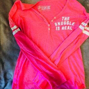 Pink VS Pijama Shirt